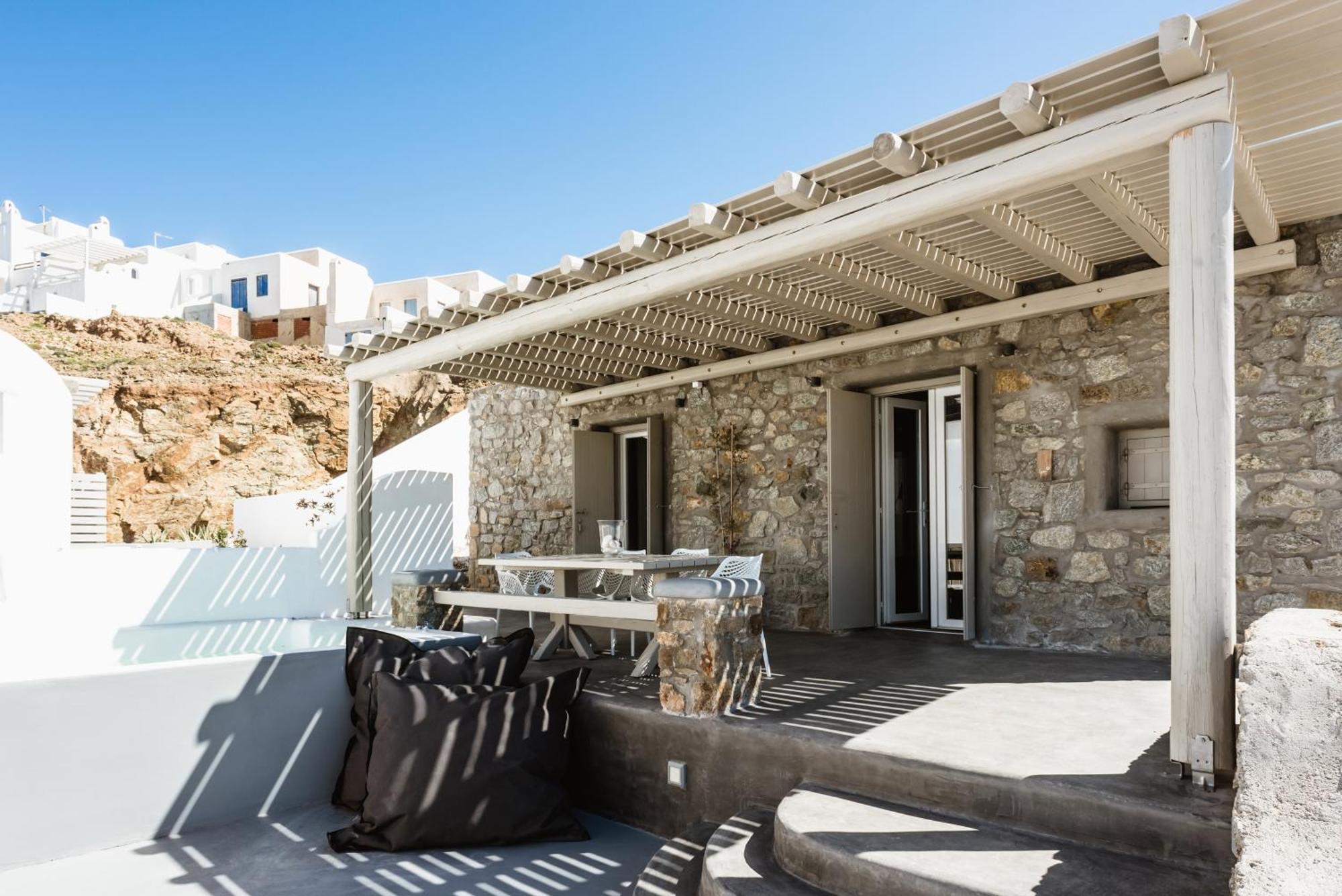 Mykonos Residence Villas & Suites Merchia Beach Exterior foto