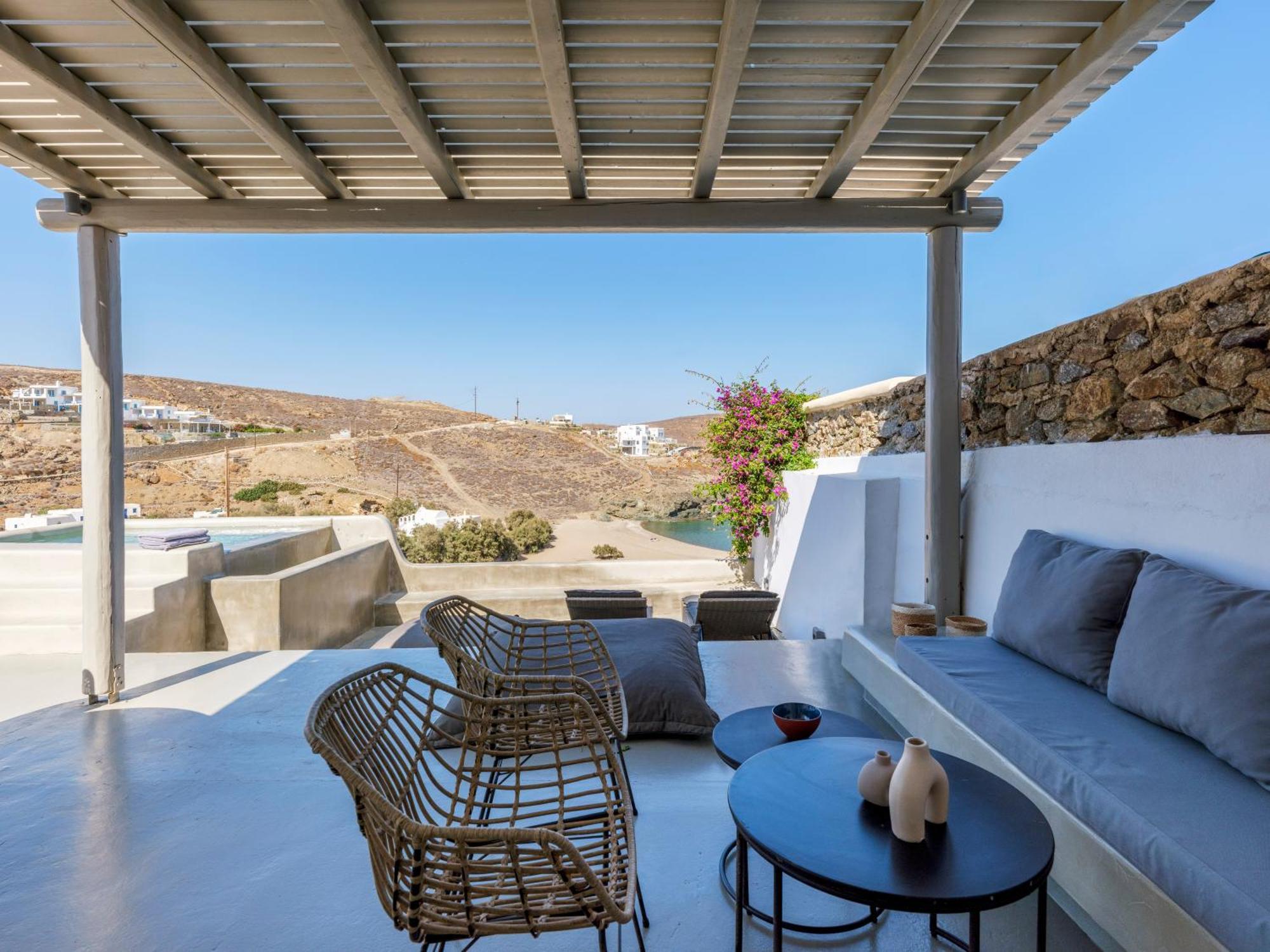 Mykonos Residence Villas & Suites Merchia Beach Exterior foto