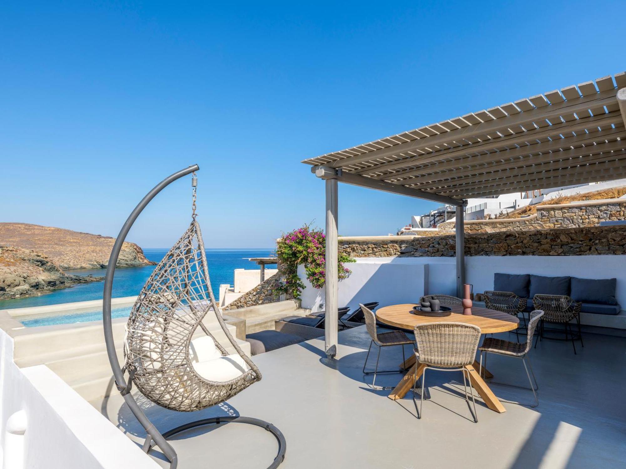 Mykonos Residence Villas & Suites Merchia Beach Exterior foto