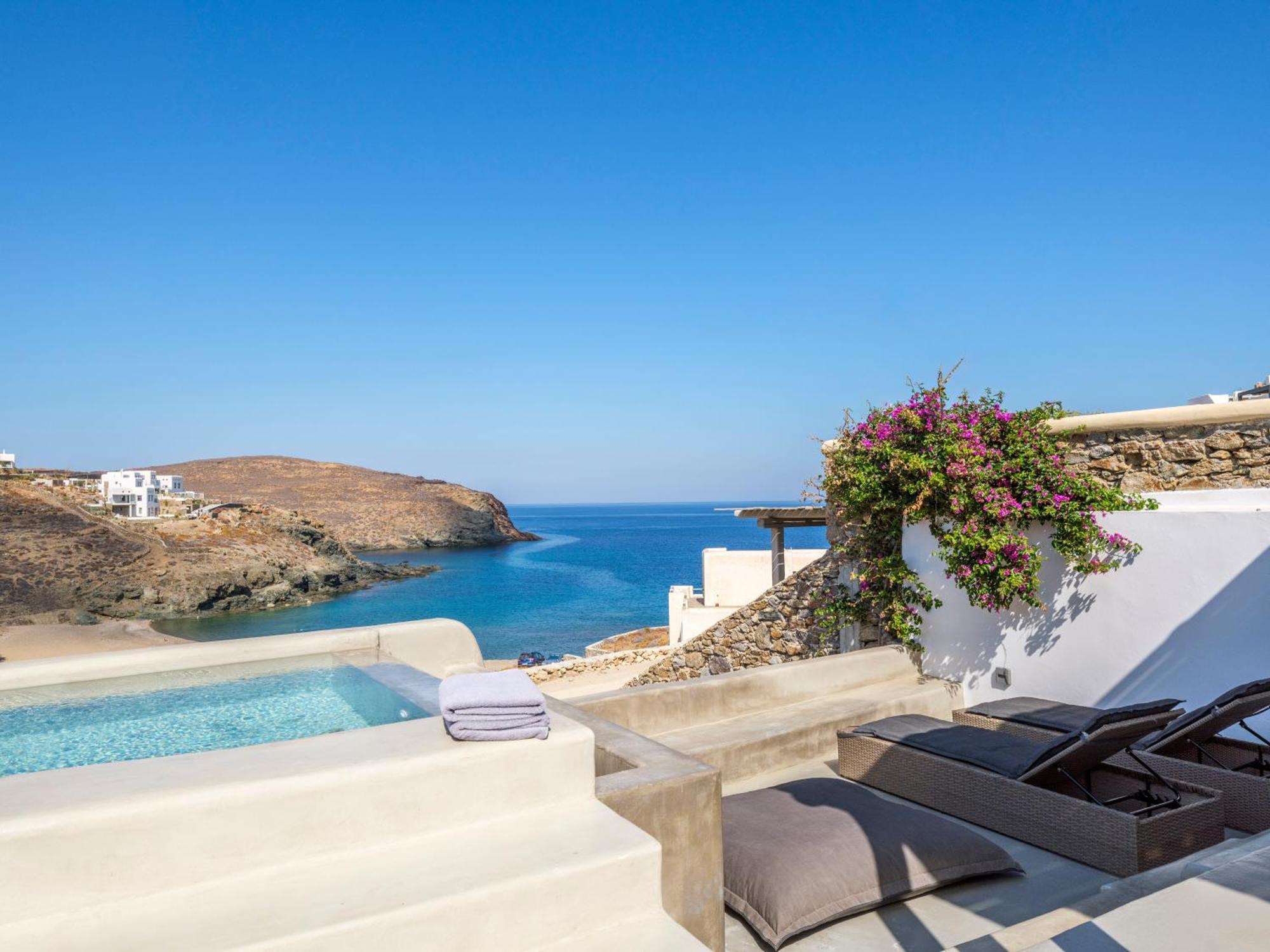 Mykonos Residence Villas & Suites Merchia Beach Exterior foto