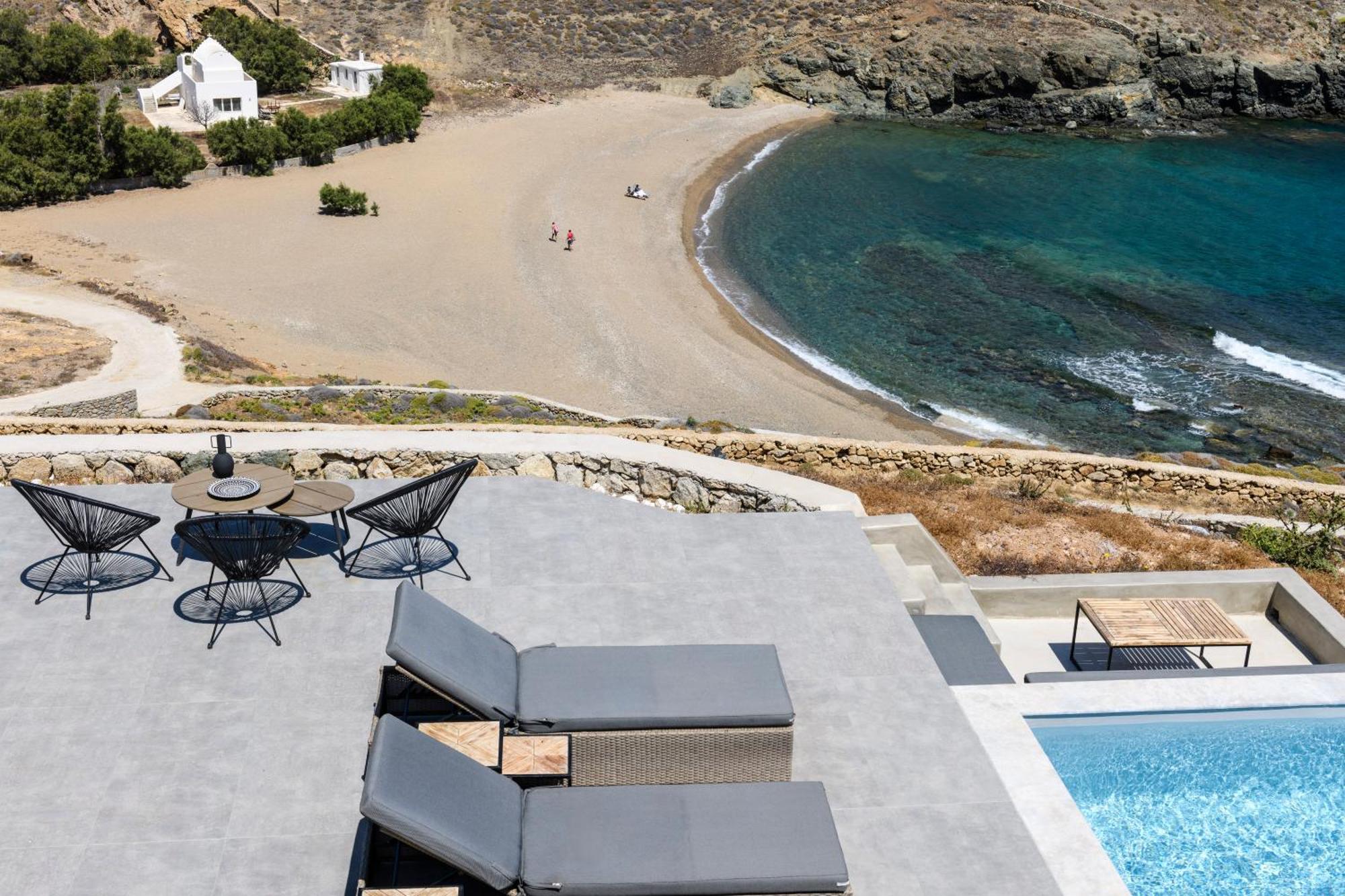 Mykonos Residence Villas & Suites Merchia Beach Exterior foto