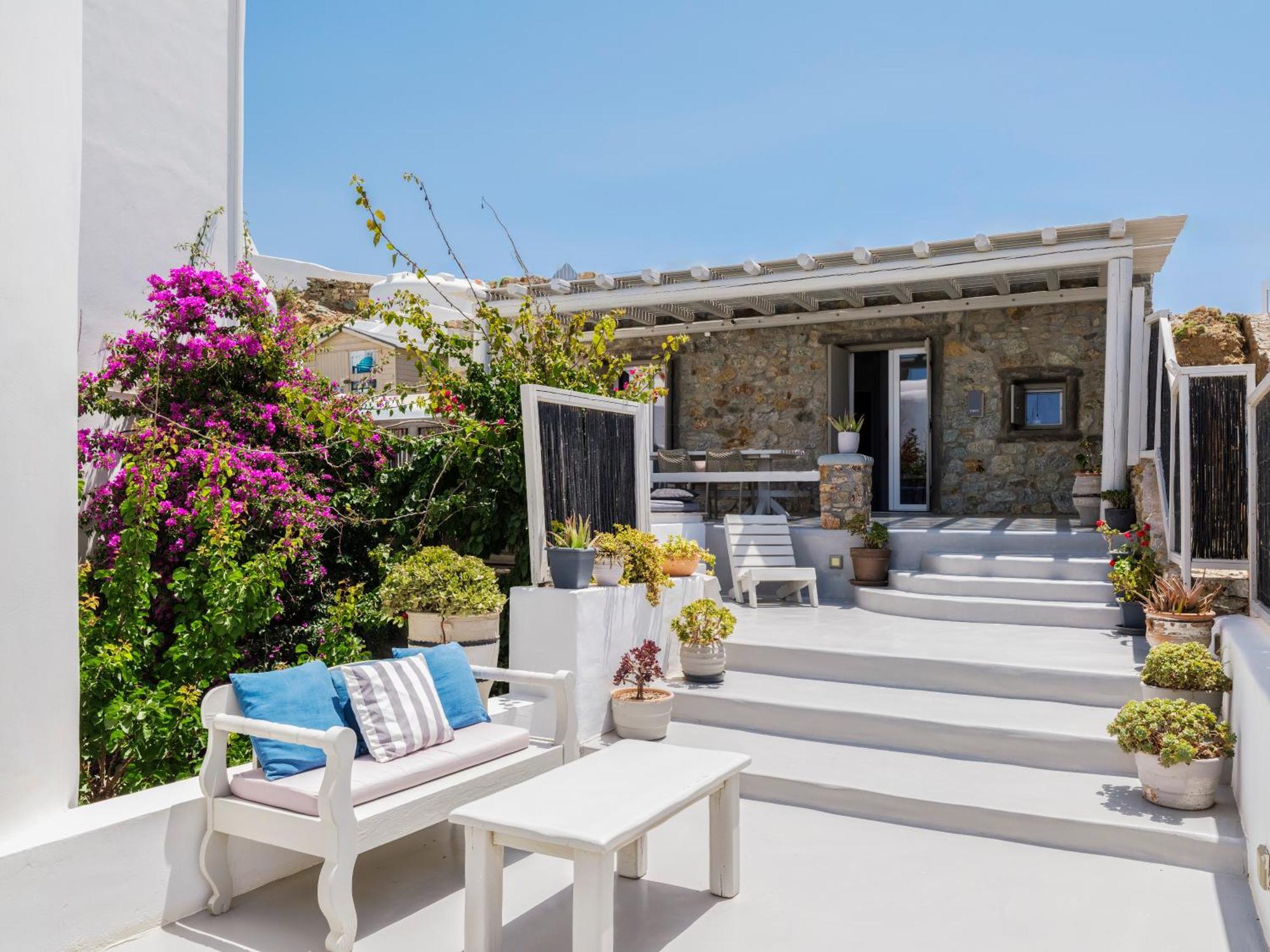 Mykonos Residence Villas & Suites Merchia Beach Exterior foto
