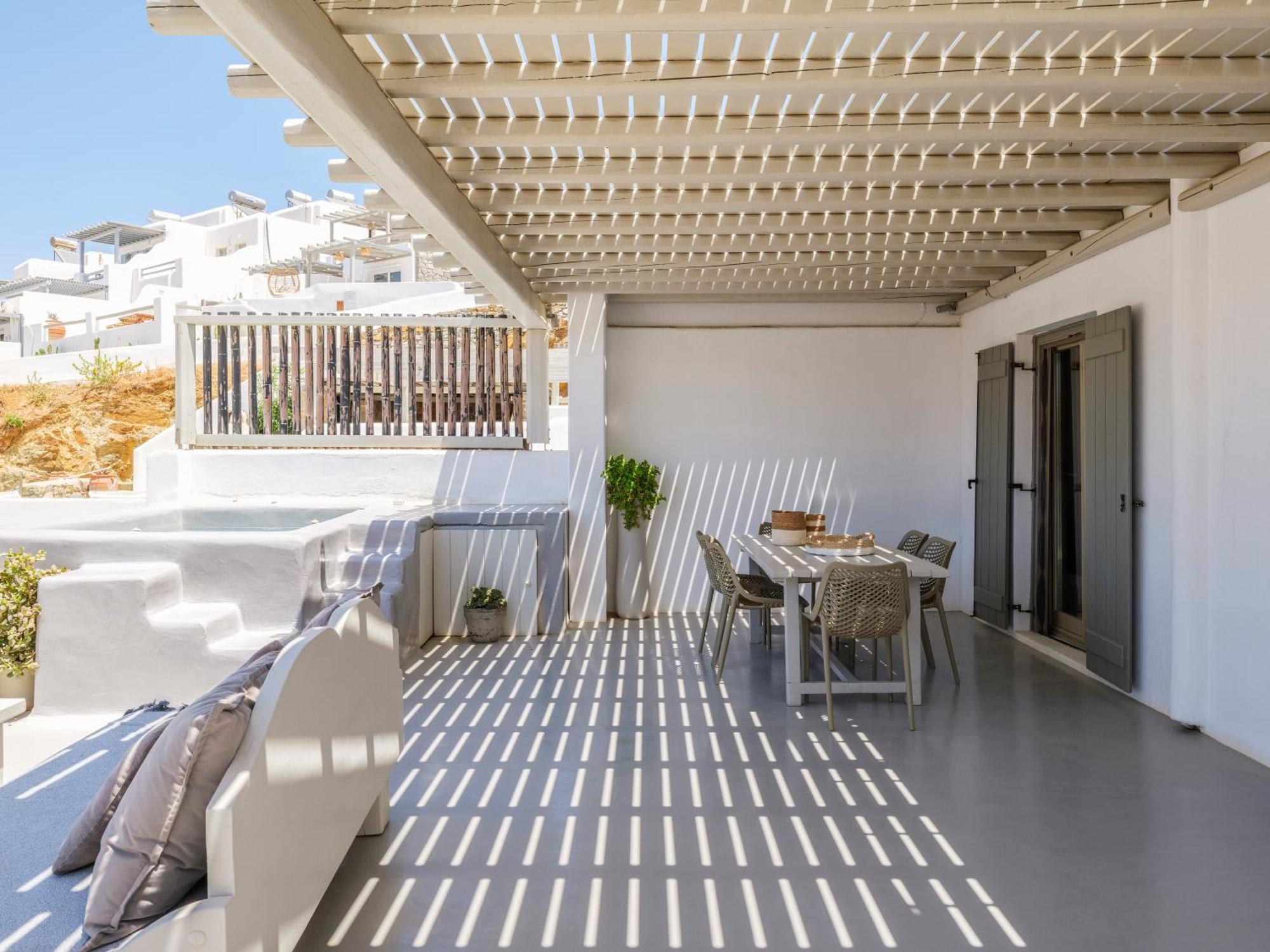 Mykonos Residence Villas & Suites Merchia Beach Exterior foto