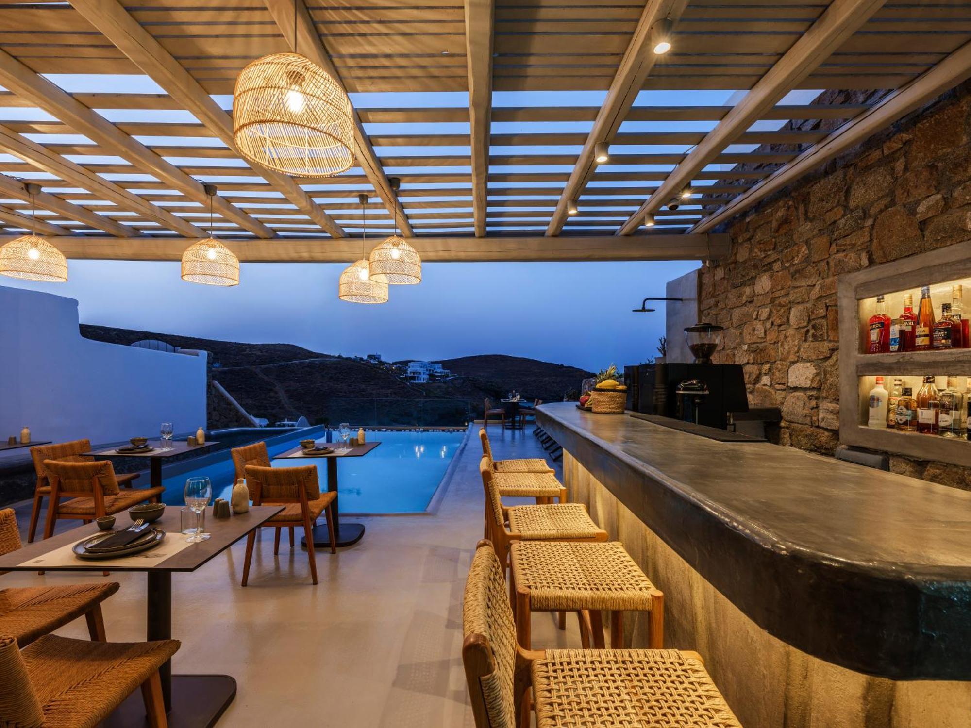 Mykonos Residence Villas & Suites Merchia Beach Exterior foto